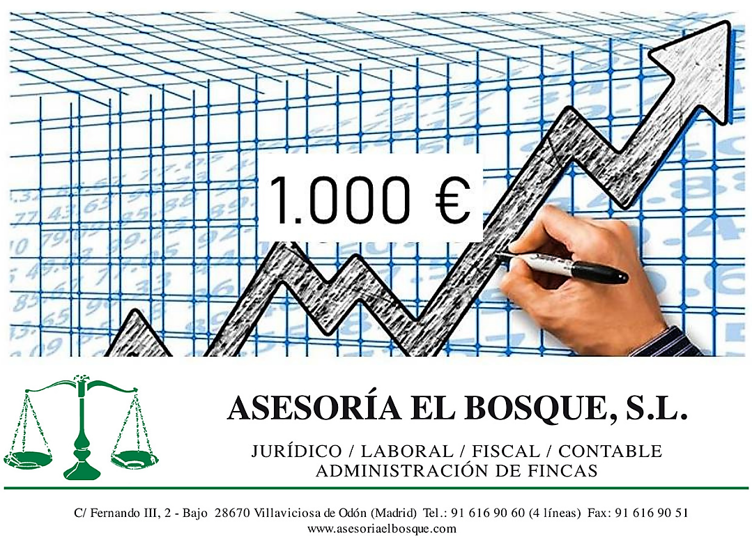 Subida del SMI (salario mínimo interprofesional) a 1.000 euros