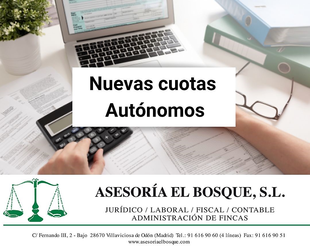 Acuerdo de nuevas cuotas de cotización para Autónomos